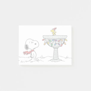 pinda's Snoopy & Woodstock Frozen Birdbath Post-it® Notes