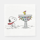 pinda's | Snoopy & Woodstock Frozen Birdbath Servet (Voorkant)