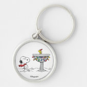 pinda's | Snoopy & Woodstock Frozen Birdbath Sleutelhanger (Voorkant)