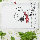 pinda's | Snoopy & Woodstock Frozen Birdbath Theedoek (Gevouwen)