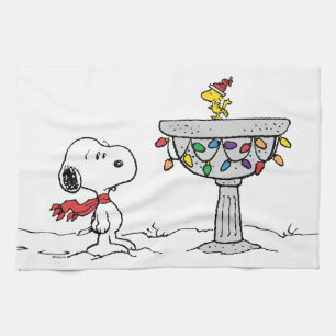 pinda's Snoopy & Woodstock Frozen Birdbath Theedoek