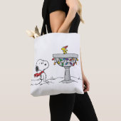 pinda's | Snoopy & Woodstock Frozen Birdbath Tote Bag (Dichtbij)