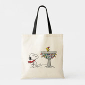 pinda's | Snoopy & Woodstock Frozen Birdbath Tote Bag (Achterkant)