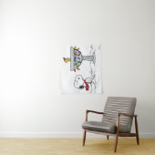 pinda's | Snoopy & Woodstock Frozen Birdbath Wandkleed (In situ)