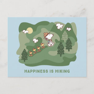 pinda's   Snoopy & Woodstock Happiness Hiking Briefkaart