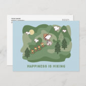 pinda's | Snoopy & Woodstock Happiness Hiking Briefkaart (Voorkant / Achterkant)