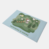 pinda's | Snoopy & Woodstock Happiness Hiking Deurmat (Schuin)
