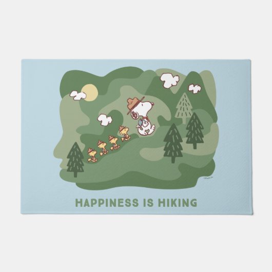 pinda's | Snoopy & Woodstock Happiness Hiking Deurmat (Voorkant)
