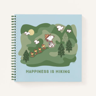 pinda's   Snoopy & Woodstock Happiness Hiking Notitieboek