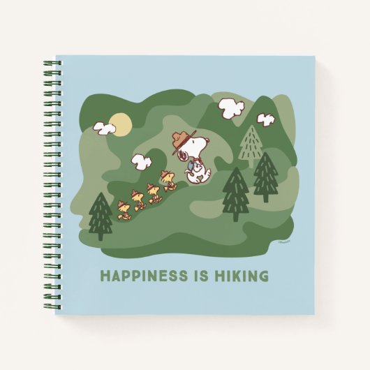 pinda's | Snoopy & Woodstock Happiness Hiking Notitieboek (Voorkant)