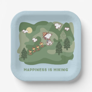 pinda's   Snoopy & Woodstock Happiness Hiking Papieren Bordje