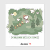 pinda's | Snoopy & Woodstock Happiness Hiking Sticker (Vel)