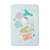 pinda's | Snoopy & Woodstock Happy Badmat (Voorkant Verticaal)