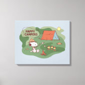 pinda's | Snoopy & Woodstock Happy Campers 2 Canvas Afdruk (Voorkant)