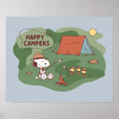 pinda's | Snoopy & Woodstock Happy Campers 2 Poster (Voorkant)