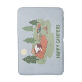 pinda's | Snoopy & Woodstock Happy Campers Badmat (Voorkant Verticaal)