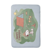 pinda's | Snoopy & Woodstock Happy Campers Badmat (Voorkant Verticaal)