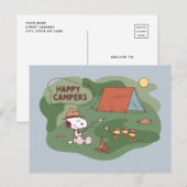 pinda's | Snoopy & Woodstock Happy Campers Briefkaart (Voorkant / Achterkant)