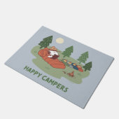 pinda's | Snoopy & Woodstock Happy Campers Deurmat (Schuin)