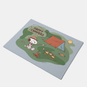 pinda's | Snoopy & Woodstock Happy Campers Deurmat (Schuin)