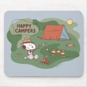 pinda's | Snoopy & Woodstock Happy Campers Muismat (Voorkant)