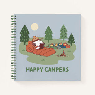 pinda's   Snoopy & Woodstock Happy Campers Notitieboek