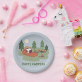 pinda's | Snoopy & Woodstock Happy Campers Papieren Bordje (Feest)