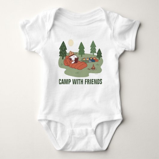 pinda's | Snoopy & Woodstock Happy Campers Romper (Voorkant)