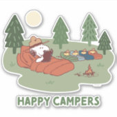 pinda's | Snoopy & Woodstock Happy Campers Sticker (Voorkant)