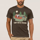 pinda's | Snoopy & Woodstock Happy Campers T-shirt (Voorkant)
