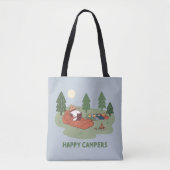 pinda's | Snoopy & Woodstock Happy Campers Tote Bag (Voorkant)