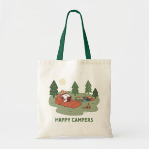 pinda's   Snoopy & Woodstock Happy Campers Tote Bag