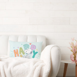 pinda's   Snoopy & Woodstock Happy Kussen