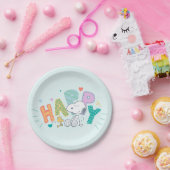 pinda's | Snoopy & Woodstock Happy Papieren Bordje (Feest)