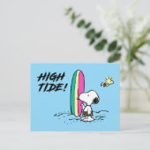 pinda's | Snoopy & Woodstock High Tide Briefkaart (Staand voorkant)