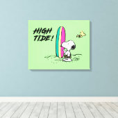 pinda's | Snoopy & Woodstock High Tide Canvas Afdruk (Insitu (Houten vloer))