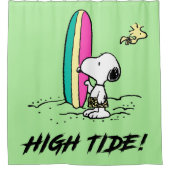 pinda's | Snoopy & Woodstock High Tide Douchegordijn (Voorkant)