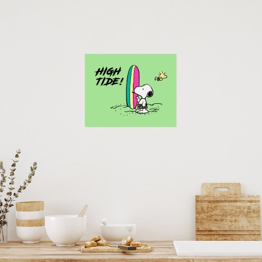 pinda's | Snoopy & Woodstock High Tide Poster (Keuken)