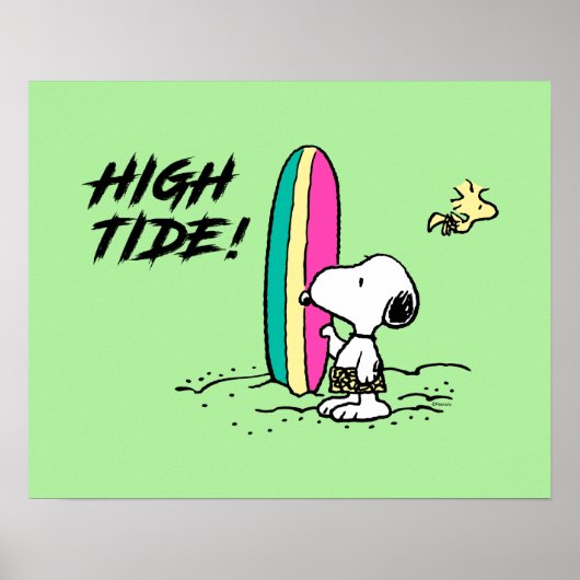 pinda's | Snoopy & Woodstock High Tide Poster (Voorkant)