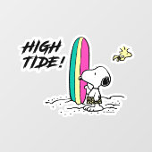 pinda's | Snoopy & Woodstock High Tide Raamsticker (Vel)