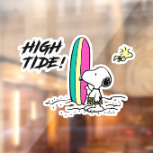 pinda's | Snoopy & Woodstock High Tide Raamsticker (Vel 2)