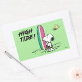pinda's | Snoopy & Woodstock High Tide Rechthoekige Sticker (Envelop)