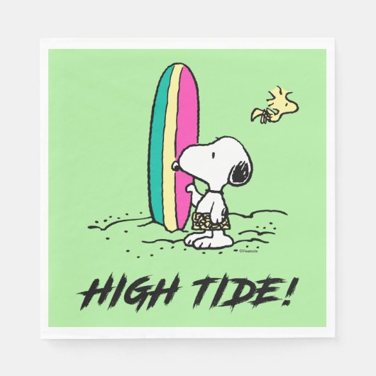 pinda's | Snoopy & Woodstock High Tide Servet (Voorkant)