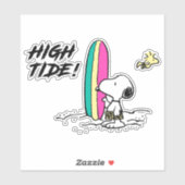 pinda's | Snoopy & Woodstock High Tide Sticker (Vel)