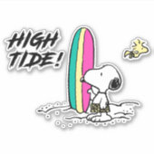 pinda's | Snoopy & Woodstock High Tide Sticker (Voorkant)