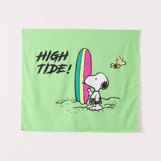 pinda's | Snoopy & Woodstock High Tide Wandkleed (Voorkant (horizontaal))