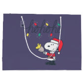 pinda's | Snoopy & Woodstock Ho Ho Ho Groot Cadeauzakje (Achterkant)