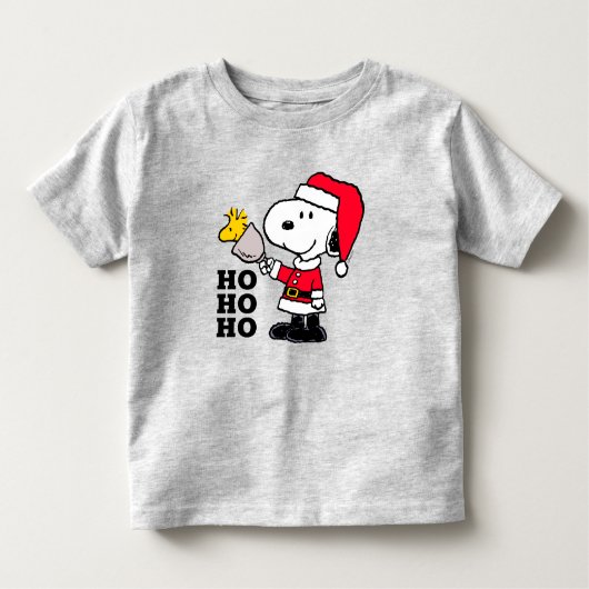 pinda's | Snoopy & Woodstock Ho Ho Ho Kinder Shirts (Voorkant)