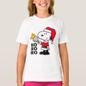 pinda's | Snoopy & Woodstock Ho Ho Ho T-shirt (Voorkant)