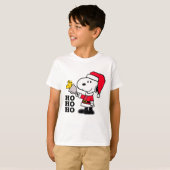 pinda's | Snoopy & Woodstock Ho Ho Ho T-shirt (Voorkant volledig)